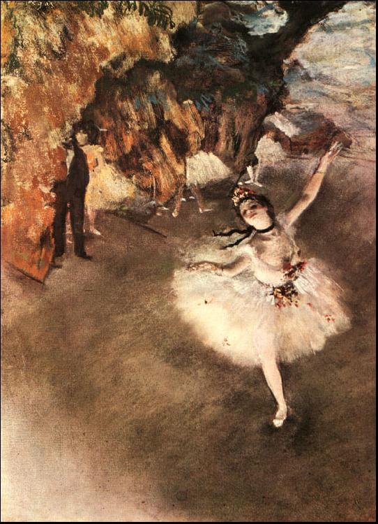 Edgar Degas The Star Dancer on Stage Germany oil painting art
